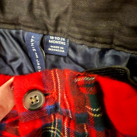Janie and Jack The Holiday Tartan Boy Pants - Picture 3 of 3
